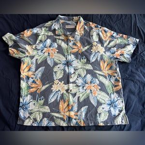 Tommy Bahama silk camp shirt big and tall 1XB